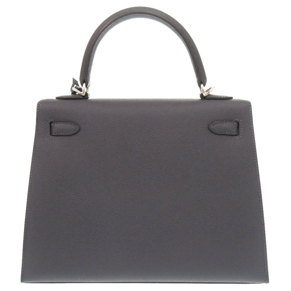 未使用 エルメス ケリー25 カザックエトワール 外縫い ヴォーエプソン ヴォータデラクト シェーブル アルドワーズ ブラック ヴェールペパーミント シルバー金具 W刻印(2024年製) 1120 【中古】 HERMES ケリーカザックエトワール ケリーカザック