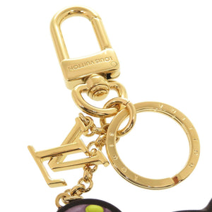 未使用品 ルイ ヴィトン LV × TM キーホルダー スーパーフラット 村上隆コラボ M02467 メタル レザー マルチカラー キーホルダー LV 1131【中古】LOUIS VUITTON