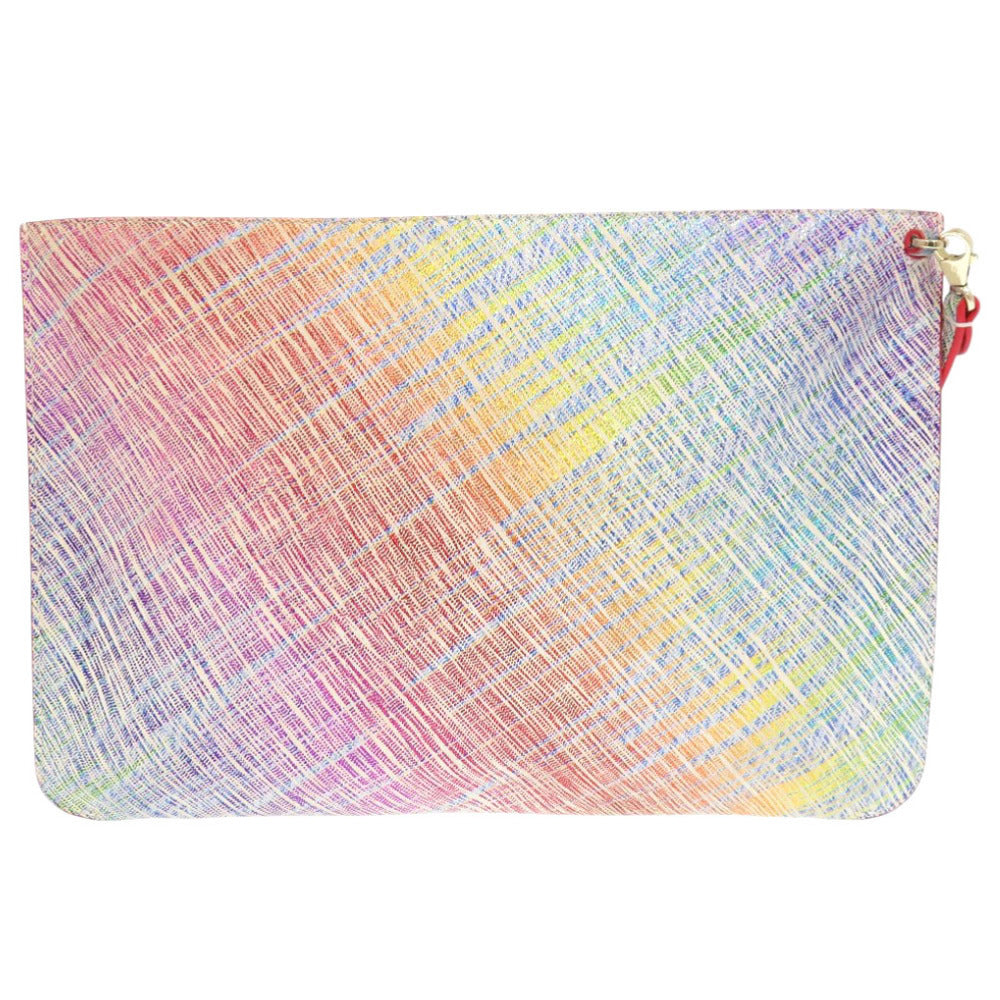 美品 クリスチャンルブタン ユニコーン スパイク スタッズ レザー マルチカラー 2WAY クラッチバッグ ショルダーバッグ 1142【中古】Christian Louboutin