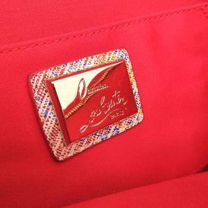 美品 クリスチャンルブタン ユニコーン スパイク スタッズ レザー マルチカラー 2WAY クラッチバッグ ショルダーバッグ 1142【中古】Christian Louboutin