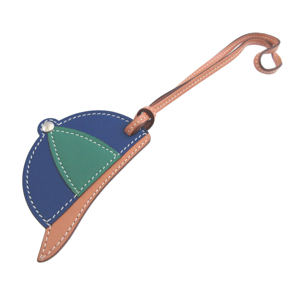 新品同様 エルメス パドック ボンベイ ヴォースイフト ヴォーバトラー ブルーエレクトリック ヴェールヴェルティゴ テリキュート バッグチャーム キーホルダー 1153【中古】HERMES