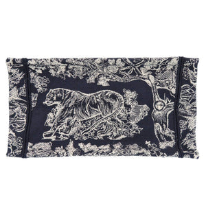 新品同様 クリスチャンディオール ブックトート スモール キャンバス ネイビー トートバック 1159【中古】Christian Dior