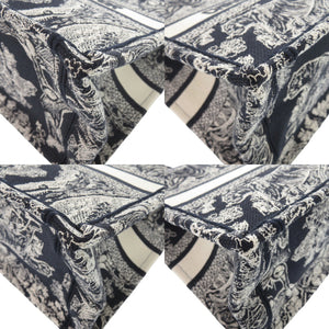 新品同様 クリスチャンディオール ブックトート スモール キャンバス ネイビー トートバック 1159【中古】Christian Dior