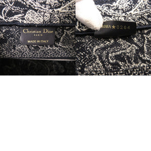 新品同様 クリスチャンディオール ブックトート スモール キャンバス ネイビー トートバック 1159【中古】Christian Dior