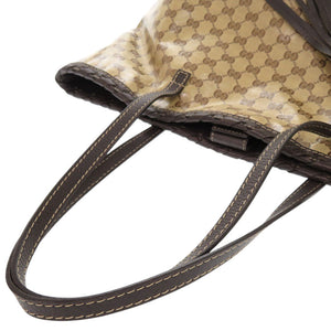 グッチ GGクリスタル バンブータッセルチャーム付き 354665 クリスタルGG レザー ベージュ トートバッグ 1176【中古】GUCCI