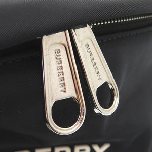 新品同様 バーバリー ボディバッグ ロゴ 8049095 ウエストバッグ ナイロン ブラック 1186【中古】BURBERRY
