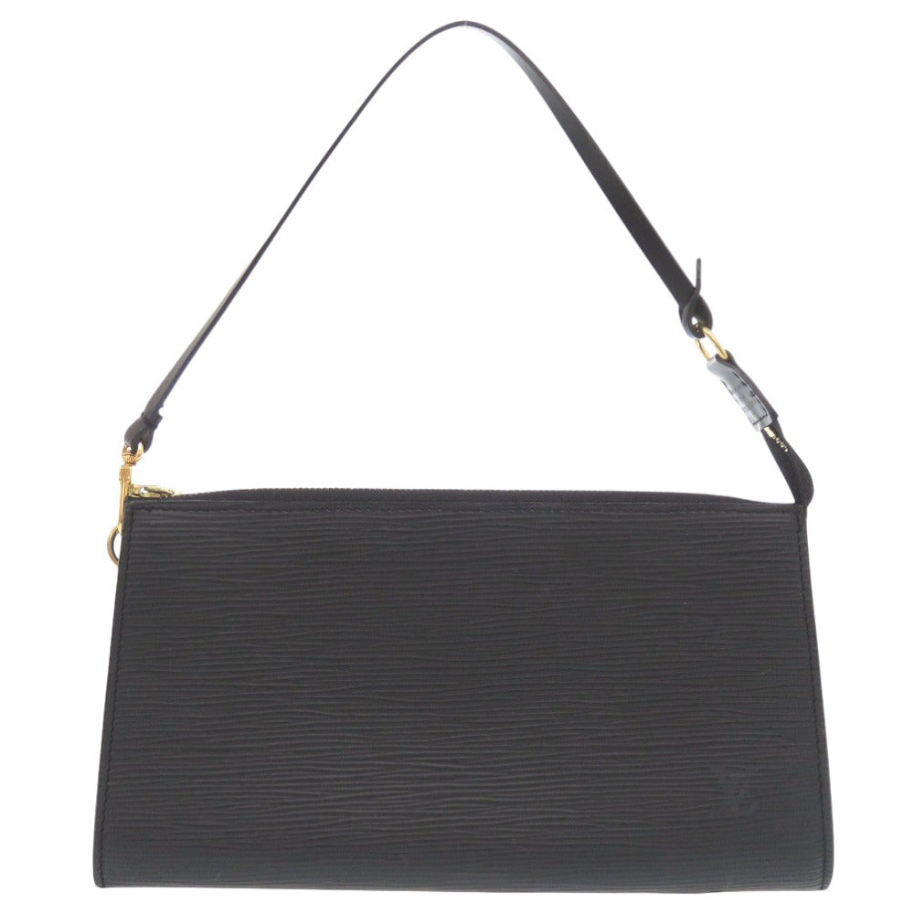 美品 ルイ ヴィトン ポシェット アクセソワール エピ M52942 エピレザー ノワール ポーチ 黒 LV 1250【中古】LOUIS VUITTON