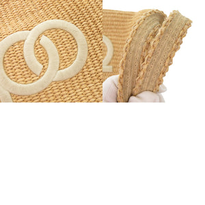 美品 ジミーチュウ ラフィア ベージュ 2WAY ハンドバッグ ショルダーバッグ 1263【中古】JIMMY CHOO