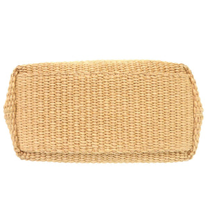 美品 ジミーチュウ ラフィア ベージュ 2WAY ハンドバッグ ショルダーバッグ 1263【中古】JIMMY CHOO