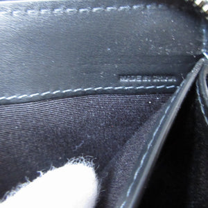 新品同様 バーバリー チェック PVC ブラック 黒 グレー ラウンドファスナー長財布 財布 1268【中古】BURBERRY