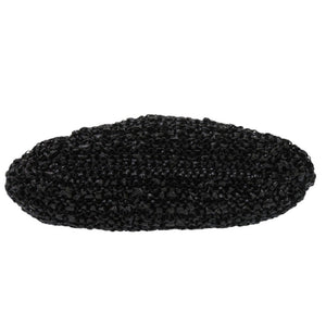 美品 アンテプリマ フラワー ワイヤーバッグ ハンドバッグ ラフィア ワイヤー 装飾 ブラック 1281【中古】ANTEPRIMA