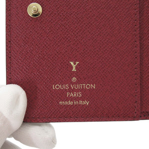 美品 ルイ ヴィトン ポルトフォイユ ルー モノグラム M82377 ICチップ フューシャ 二つ折り財布 LV 1300【中古】LOUIS VUITTON