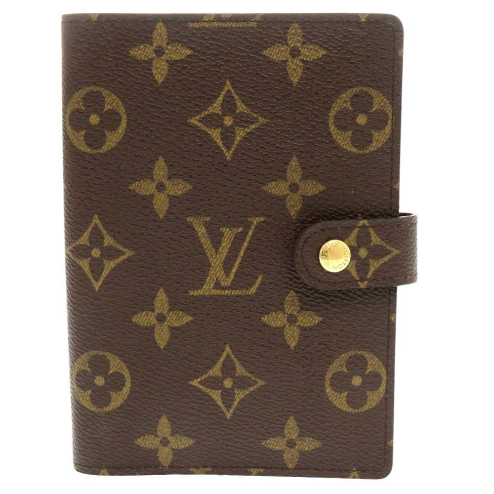 美品 ルイ ヴィトン アジェンダPM モノグラム R20005 ブラウン 手帳カバー LV 1307【中古】LOUIS VUITTON