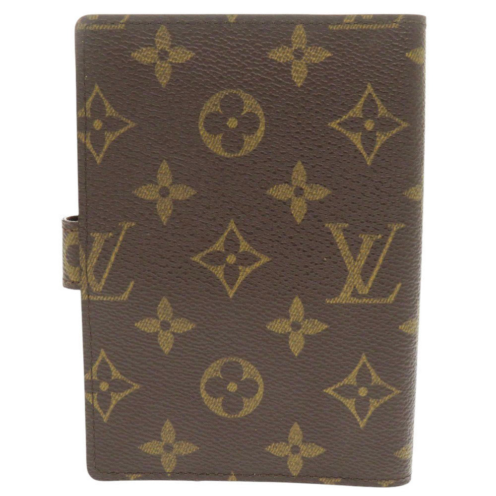美品 ルイ ヴィトン アジェンダPM モノグラム R20005 ブラウン 手帳カバー LV 1307【中古】LOUIS VUITTON
