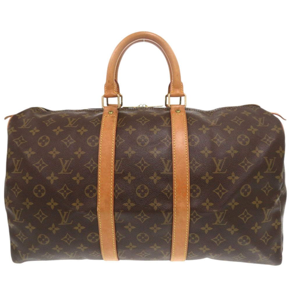 ルイ ヴィトン キーポル45 モノグラム M41428 ブラウン ボストンバッグ LV 1316【中古】LOUIS VUITTON