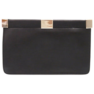 メゾン マルジェラ レザー ブラック チェーンショルダーバッグ クラッチバッグ 黒 1335【中古】Maison Margiela