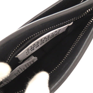 メゾン マルジェラ レザー ブラック チェーンショルダーバッグ クラッチバッグ 黒 1335【中古】Maison Margiela