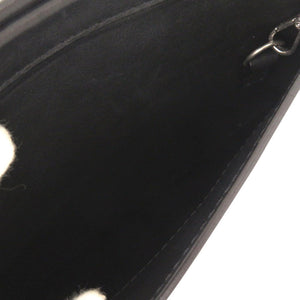 メゾン マルジェラ レザー ブラック チェーンショルダーバッグ クラッチバッグ 黒 1335【中古】Maison Margiela