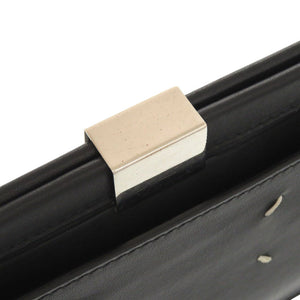 メゾン マルジェラ レザー ブラック チェーンショルダーバッグ クラッチバッグ 黒 1335【中古】Maison Margiela