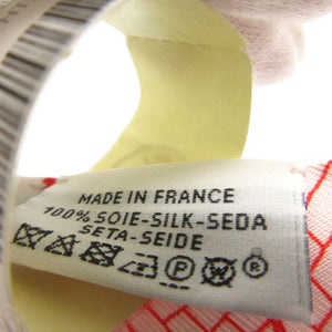 未使用品 エルメス ツイリードール トレスH スカーフ シルク サーモン/グレナデン/ブルーフィグ 1347【中古】HERMES