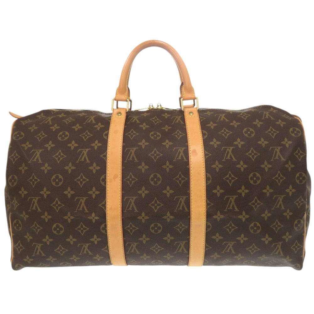 ルイ ヴィトン キーポル50 モノグラム M41426 ブラウン ボストンバッグ LV 1371【中古】LOUIS VUITTON