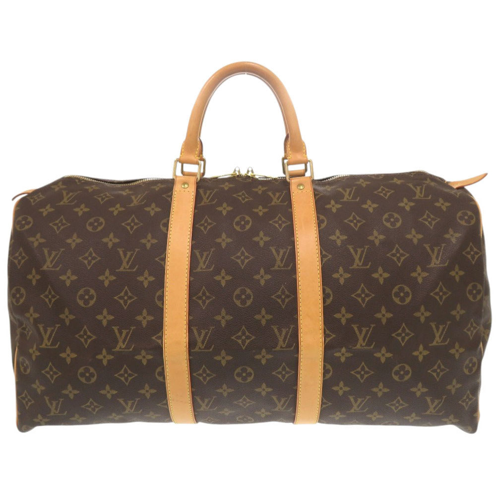 ルイ ヴィトン キーポル50 モノグラム M41426 ブラウン ボストンバッグ LV 1371【中古】LOUIS VUITTON