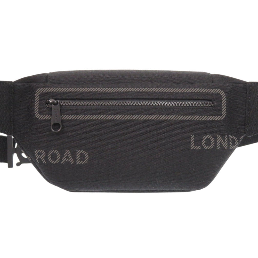 未使用 バーバリー キャンバス ブラック ウエストバッグ 黒 1379【中古】BURBERRY