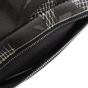 美品 バーバリー TBモノグラム ボディバッグ ワンショルダー ウエストバッグ PVC ブラック 1380【中古】BURBERRY