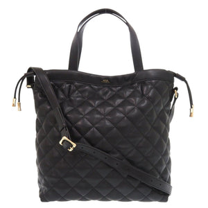 新品同様 アーペーセー SHOPPING NINON ニノン F61833 ブラック 合成皮革 2wayハンドバッグ 黒 1388【中古】A.P.C.