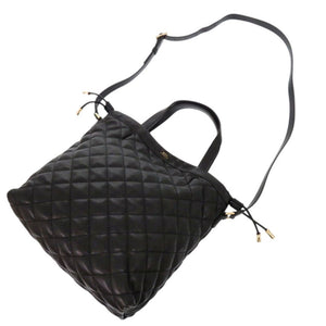 新品同様 アーペーセー SHOPPING NINON ニノン F61833 ブラック 合成皮革 2wayハンドバッグ 黒 1388【中古】A.P.C.