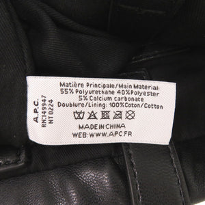 新品同様 アーペーセー SHOPPING NINON ニノン F61833 ブラック 合成皮革 2wayハンドバッグ 黒 1388【中古】A.P.C.