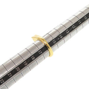 新品同様 グッチ “GUCCI” ロゴ 773855 メタル サイズM(#16号) ゴールド リング 指輪 1400【中古】GUCCI