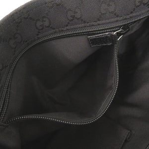 美品 グッチ シェリーライン 189749 GGキャンバス レザー ブラック ショルダーバッグ 黒 1412【中古】GUCCI
