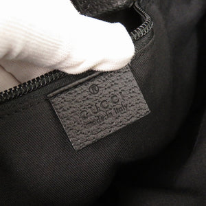 美品 グッチ シェリーライン 189749 GGキャンバス レザー ブラック ショルダーバッグ 黒 1412【中古】GUCCI