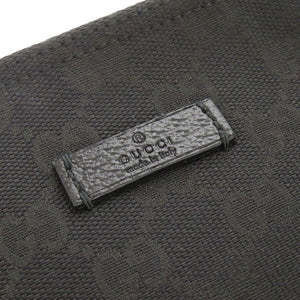 美品 グッチ シェリーライン 189749 GGキャンバス レザー ブラック ショルダーバッグ 黒 1412【中古】GUCCI