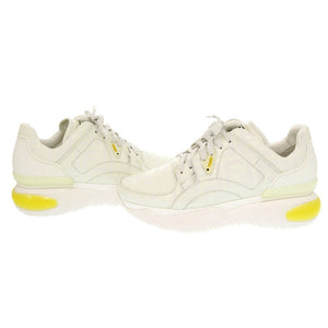 未使用 フェンディ サイズ6 1/2 レザー ホワイト イエロー スニーカー 1416【中古】FENDI メンズ