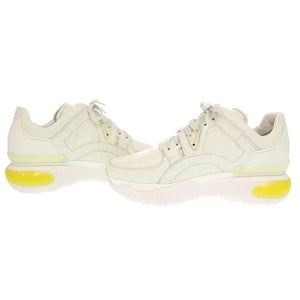 未使用 フェンディ サイズ6 1/2 レザー ホワイト イエロー スニーカー 1416【中古】FENDI メンズ