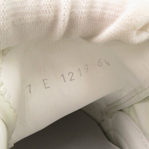 未使用 フェンディ サイズ6 1/2 レザー ホワイト イエロー スニーカー 1416【中古】FENDI メンズ