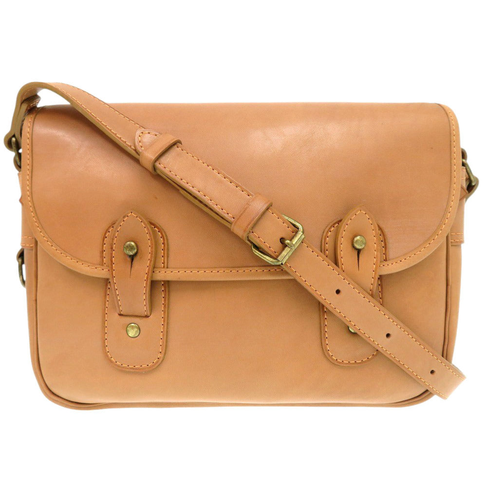 美品 吉田カバン PORTER ポーター レザー ベージュ ショルダーバッグ 1424【中古】YOSHIDA & CO., LTD. メンズ