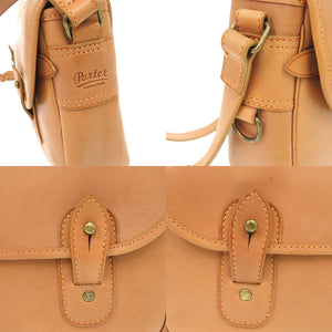 美品 吉田カバン PORTER ポーター レザー ベージュ ショルダーバッグ 1424【中古】YOSHIDA & CO., LTD. メンズ