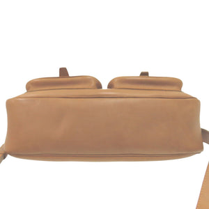 美品 ポーター ダブルポケット ショルダーバッグ 吉田カバン PORTER レザ ベージュ 1425【中古】YOSHIDA & CO. LTD.