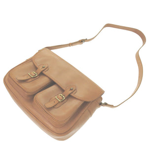 美品 ポーター ダブルポケット ショルダーバッグ 吉田カバン PORTER レザ ベージュ 1425【中古】YOSHIDA & CO. LTD.