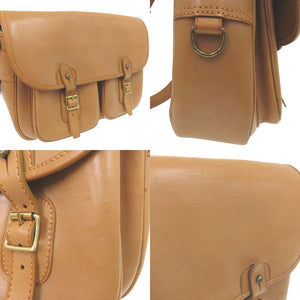 美品 ポーター ダブルポケット ショルダーバッグ 吉田カバン PORTER レザ ベージュ 1425【中古】YOSHIDA & CO. LTD.