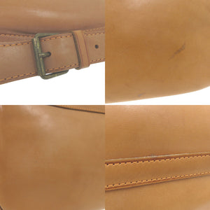 美品 ポーター ダブルポケット ショルダーバッグ 吉田カバン PORTER レザ ベージュ 1425【中古】YOSHIDA & CO. LTD.