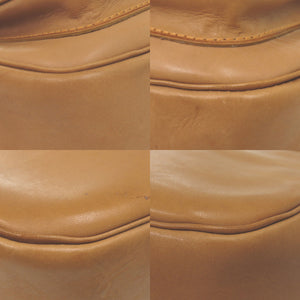 美品 ポーター ダブルポケット ショルダーバッグ 吉田カバン PORTER レザ ベージュ 1425【中古】YOSHIDA & CO. LTD.