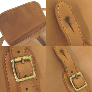 美品 ポーター ダブルポケット ショルダーバッグ 吉田カバン PORTER レザ ベージュ 1425【中古】YOSHIDA & CO. LTD.