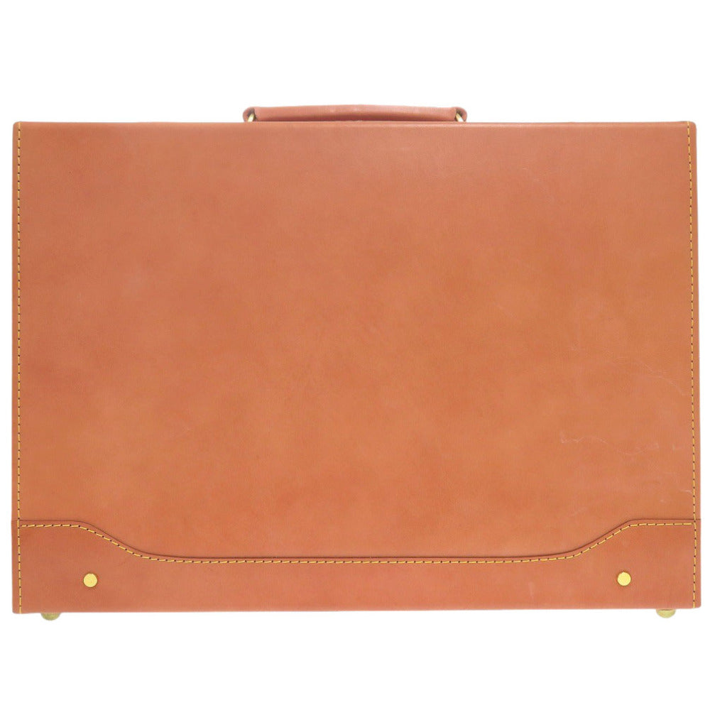 美品 銀座タニザワ × ファイブウッズ レザー ブラウン トランク 茶 1426【中古】Ginza Tanizawa