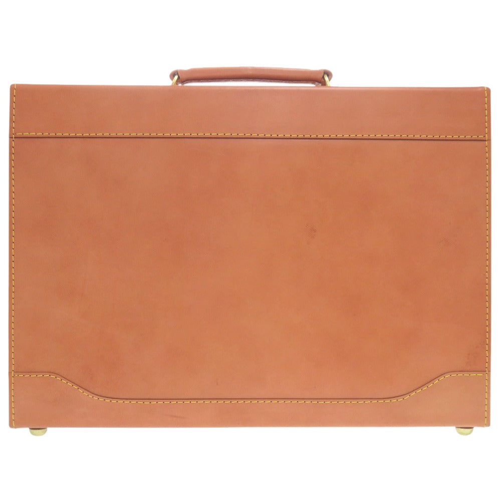 美品 銀座タニザワ × ファイブウッズ レザー ブラウン トランク 茶 1426【中古】Ginza Tanizawa