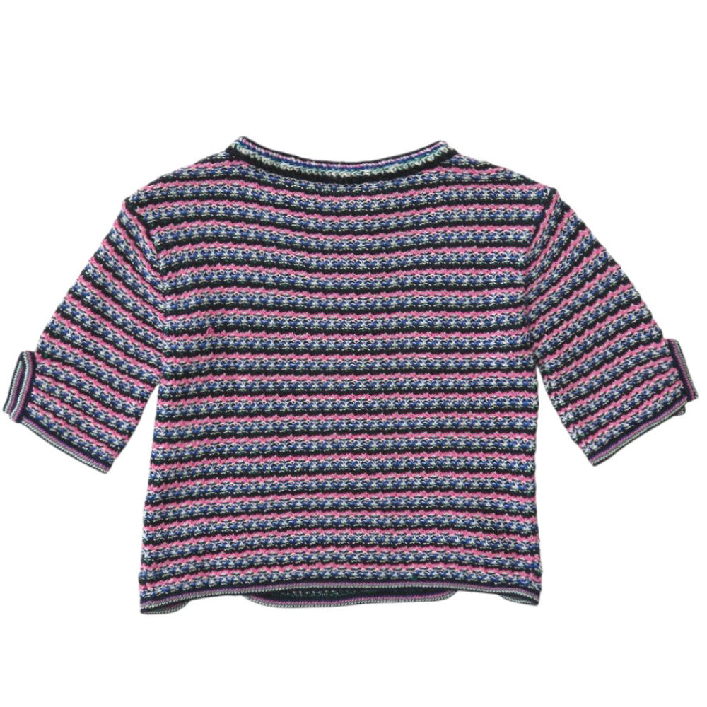 美品 シャネル P56636K07412 ココマーク コットン ピンク 半袖ニット 1430【中古】CHANEL