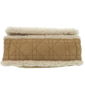 美品 クリスチャンディオール カロ CARO 斜め掛け チェーンショルダー バッグ シープスキン ウール キャメル 1452【中古】Christian Dior